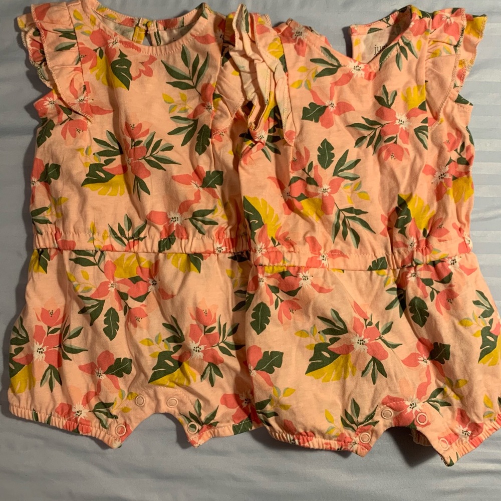 Carter’s twin set rompers